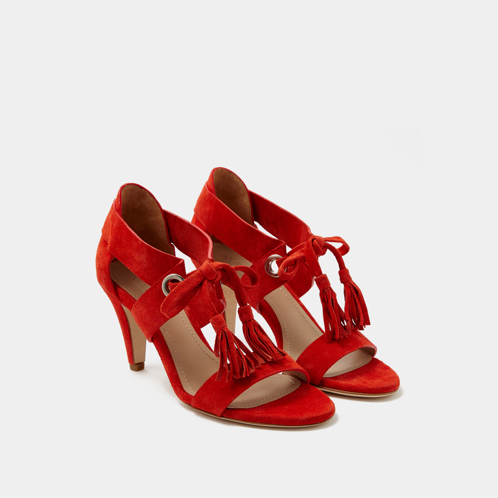 Sclarandis Alice Sandal Red Suede