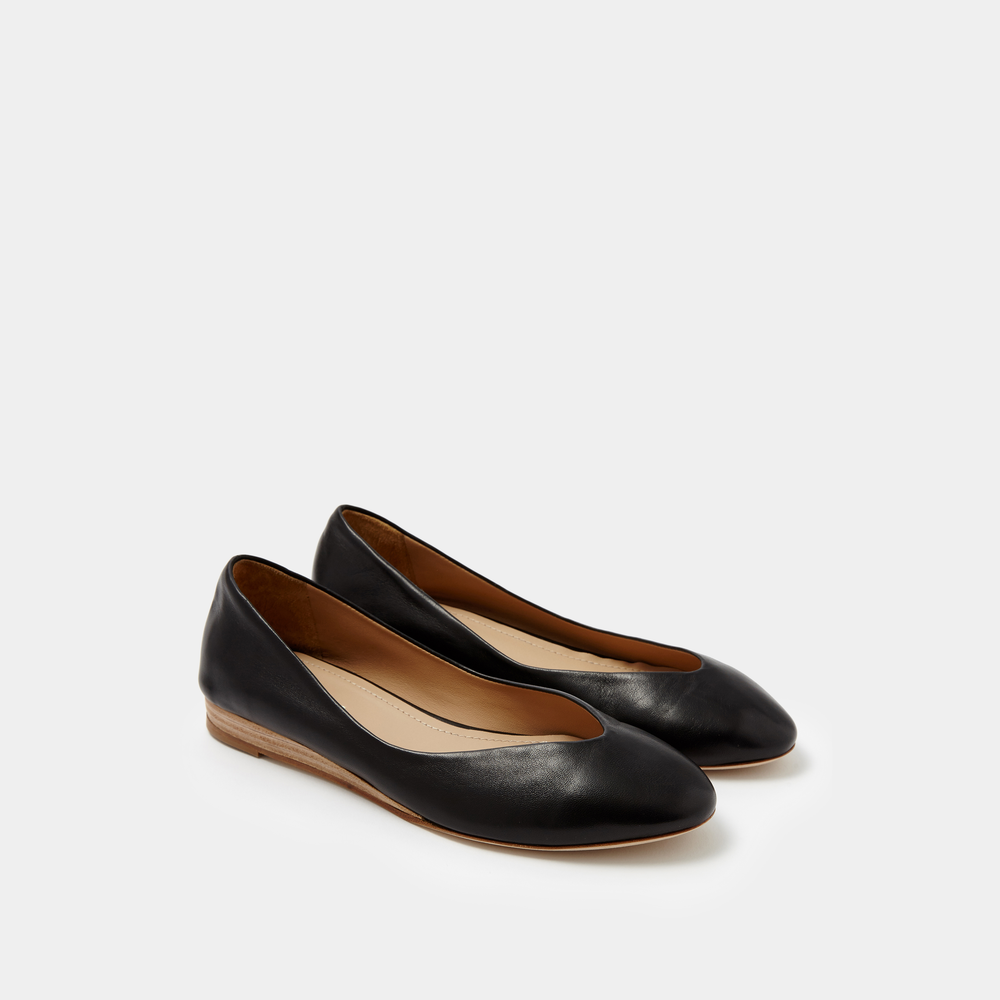 Sclarandis Nina Ballerina Black Nappa