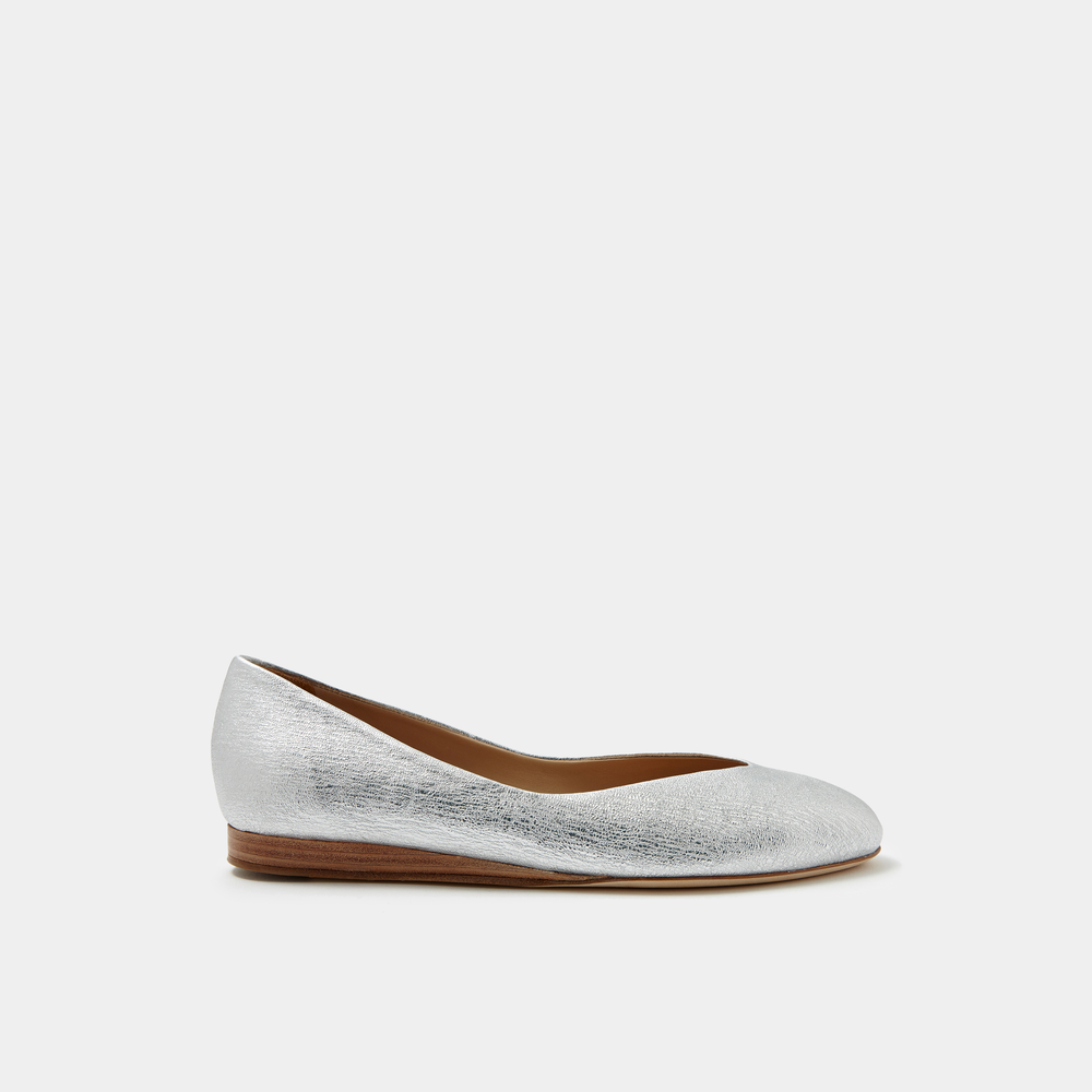 Sclarandis Nina Ballerina Crinkled Silver