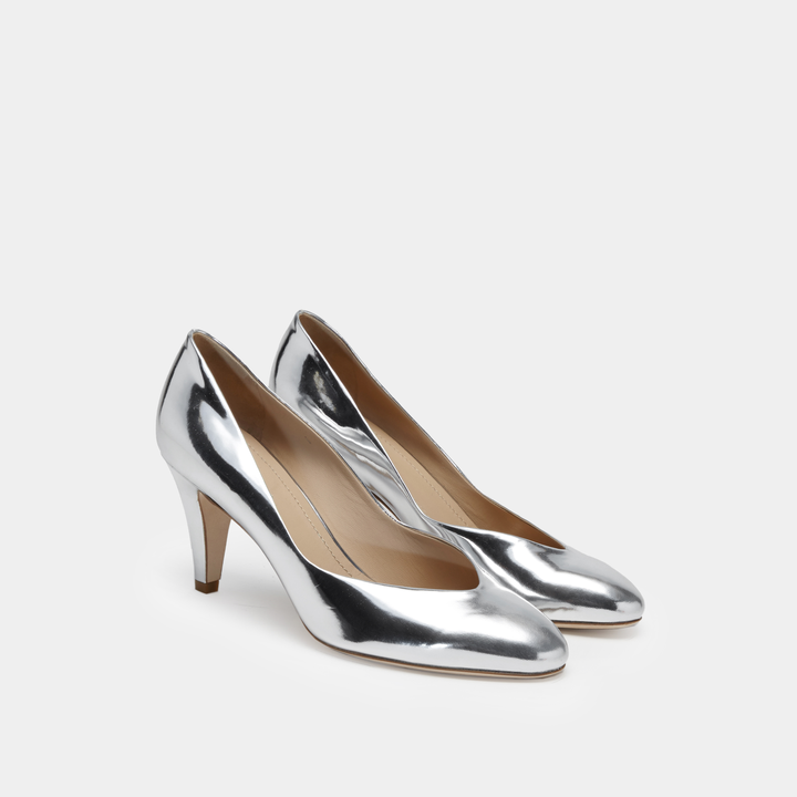 Sclarandis Stella Pump Silver Mirror Metallic