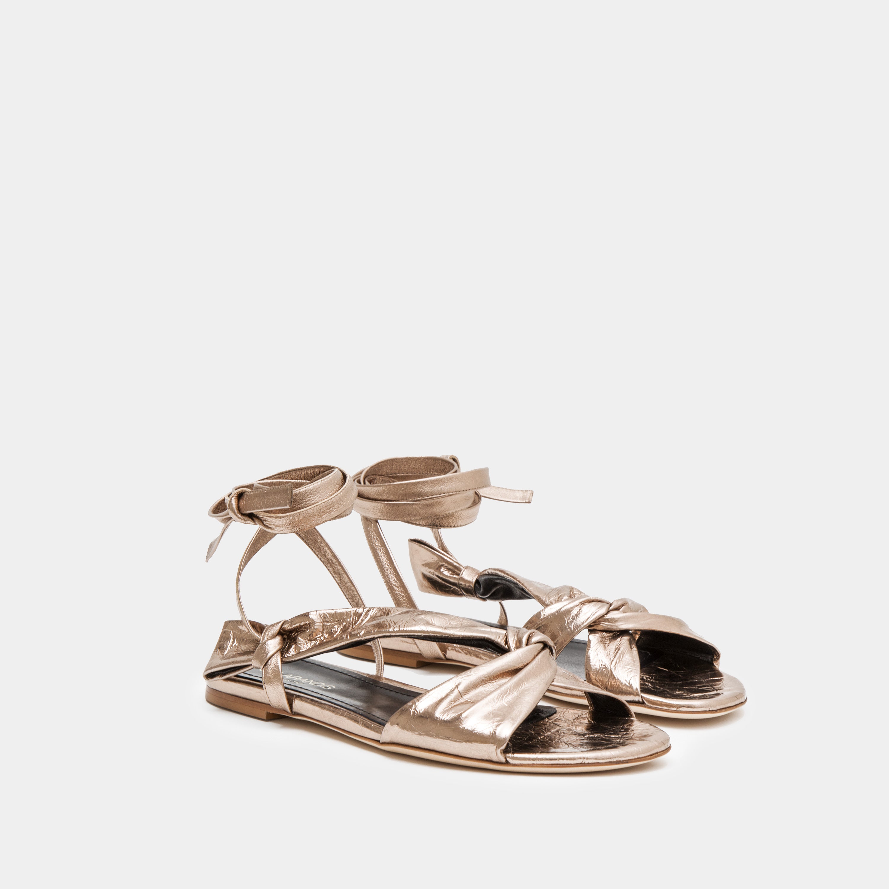 Bronze metallic deals sandals